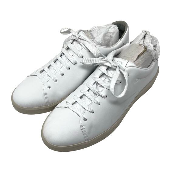Everlane The ReLeather Tennis Shoe White Size 11.5 NEW - Picture 3 of 11